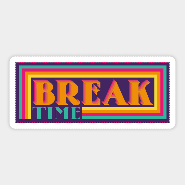 Break Time Vaporwave Sticker by Genesis